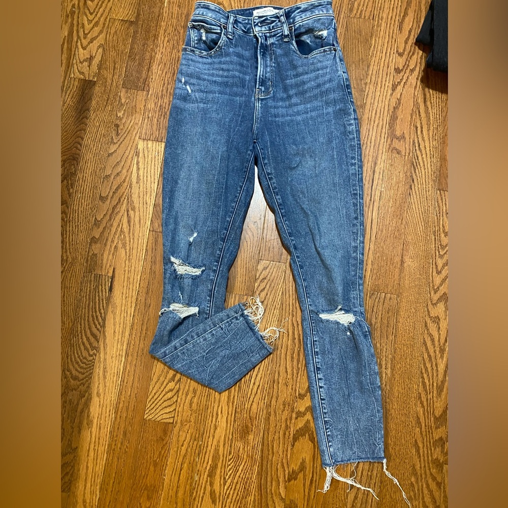 A&F The Super Skinny Ankle High Rise